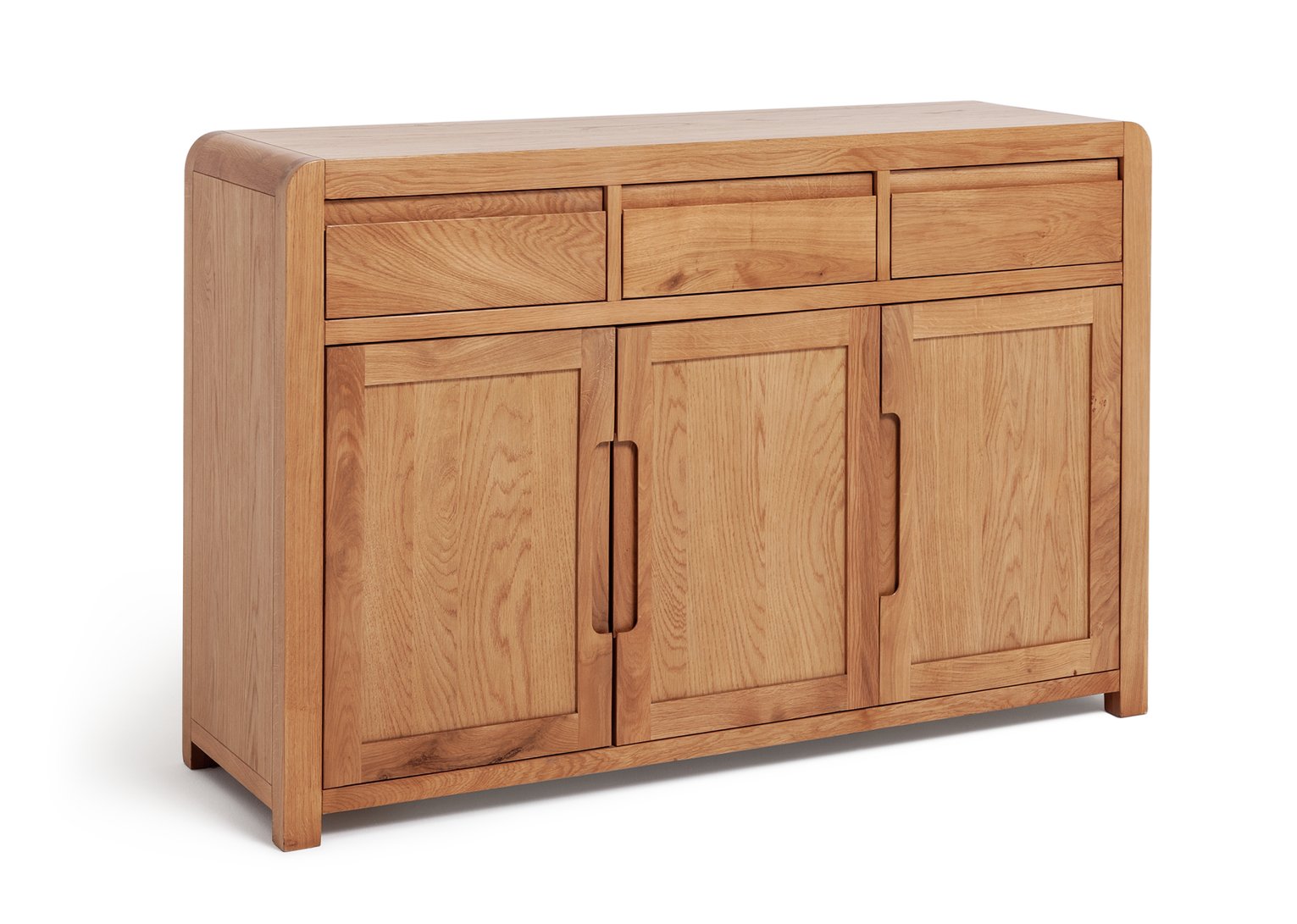 Habitat Novara 3 Door 3 Drawer Sideboard - Oak Veneer