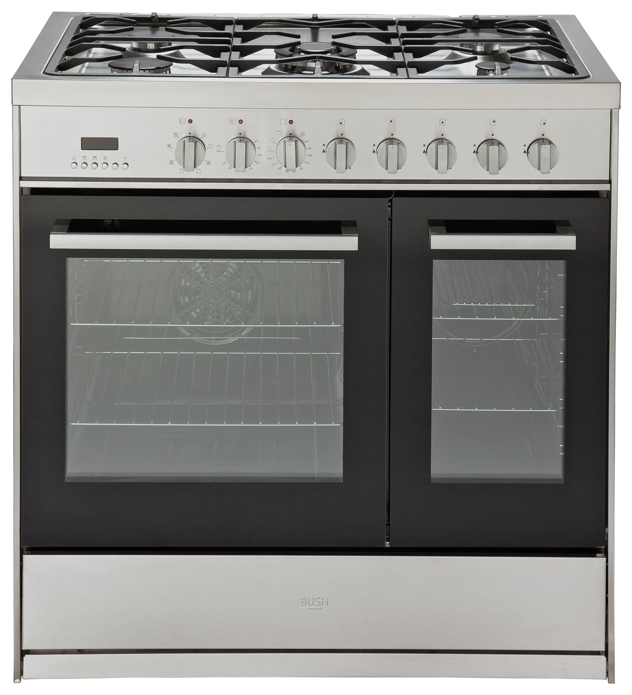 Bush BRCNB90DBLSS 90cm Dual Fuel Range Cooker - S/ Steel