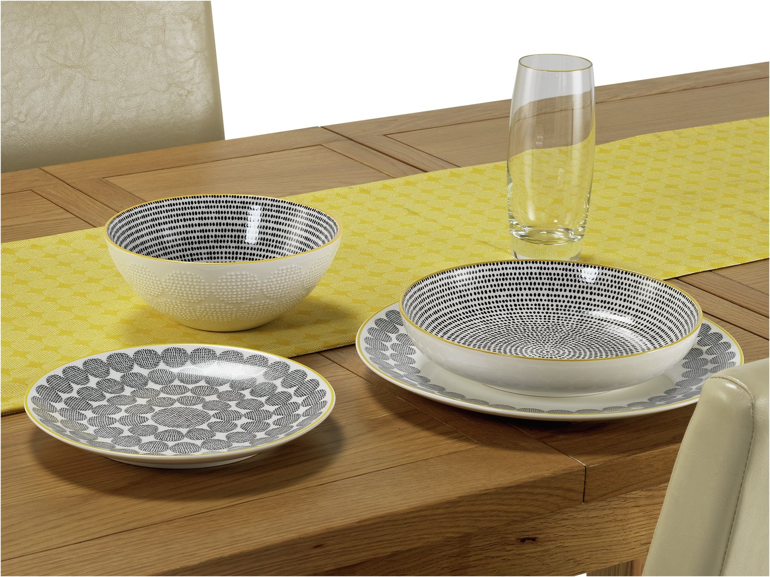 Sainsbury's Home Helsinki Table Runner - Yellow