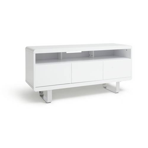 Buy Argos Home Sleigh TV Unit White Gloss TV stands Argos