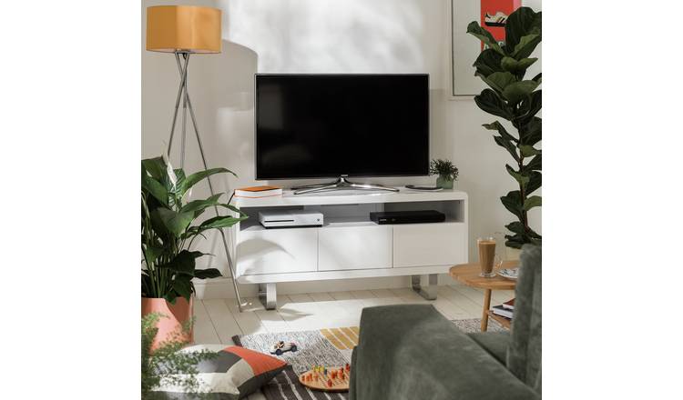 Argos tv deals units white gloss