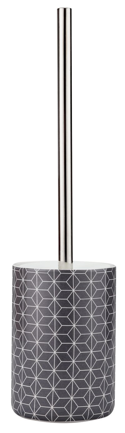 Argos Home Toilet Brush and Holder - Geo Grey