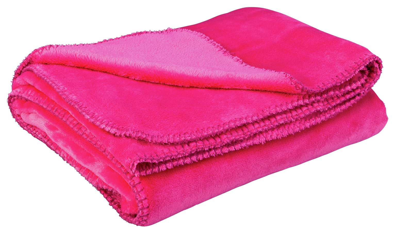 ColourMatch Supersoft Throw - Funky Fuchsia