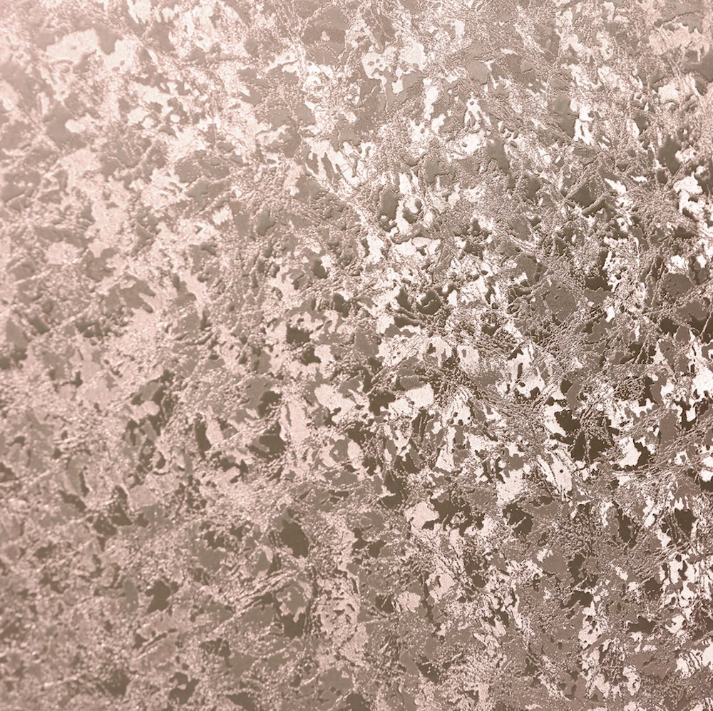 Arthouse Crushed Velvet Foil Wallpaper - Rose Gold