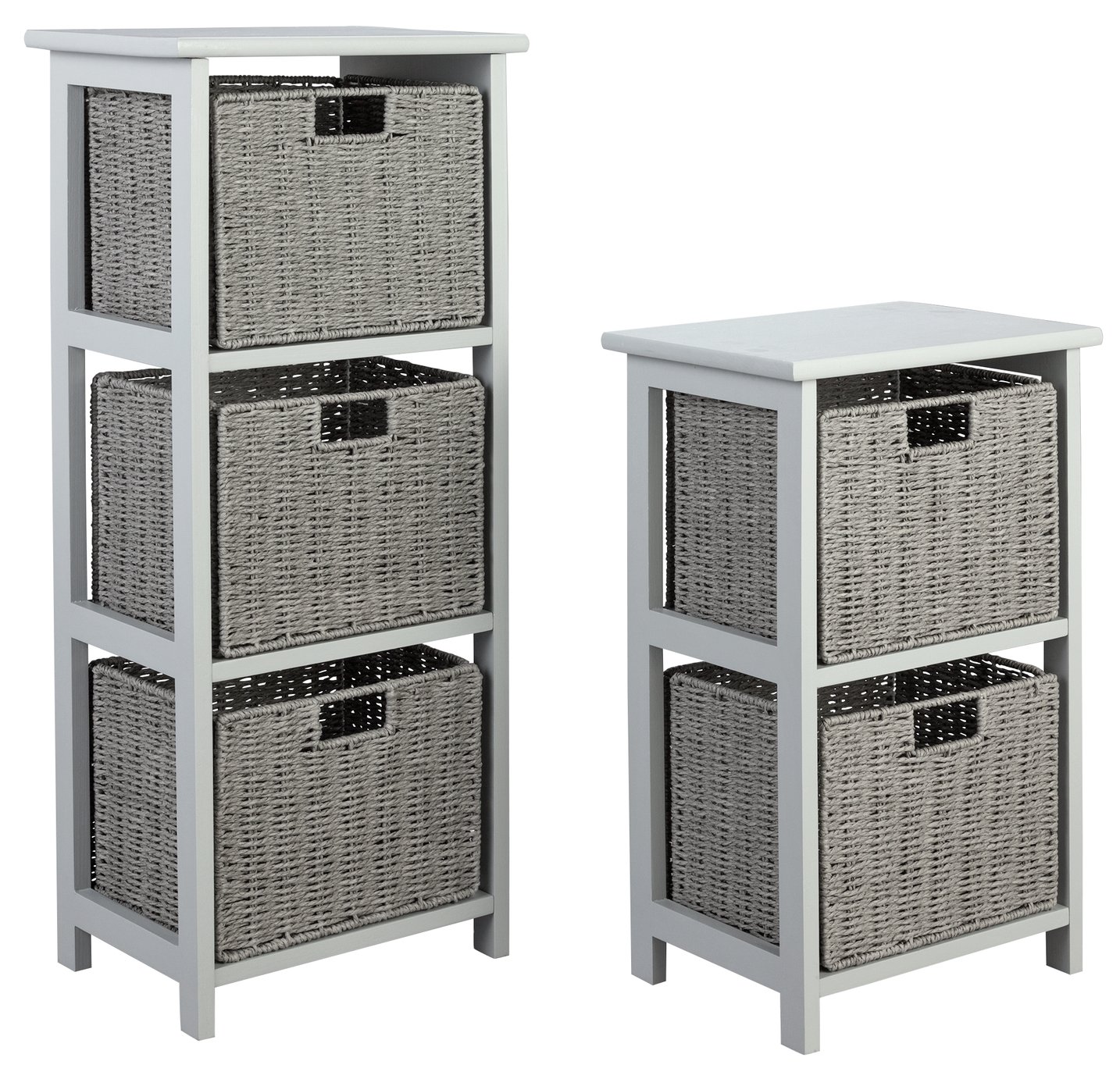 Argos Home 2 & 3 Drawer Storage Unit - Grey