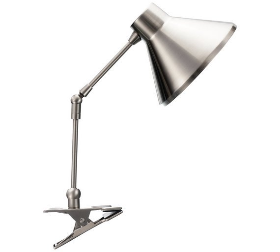 Habitat Bobby Silver Clamp Lamp