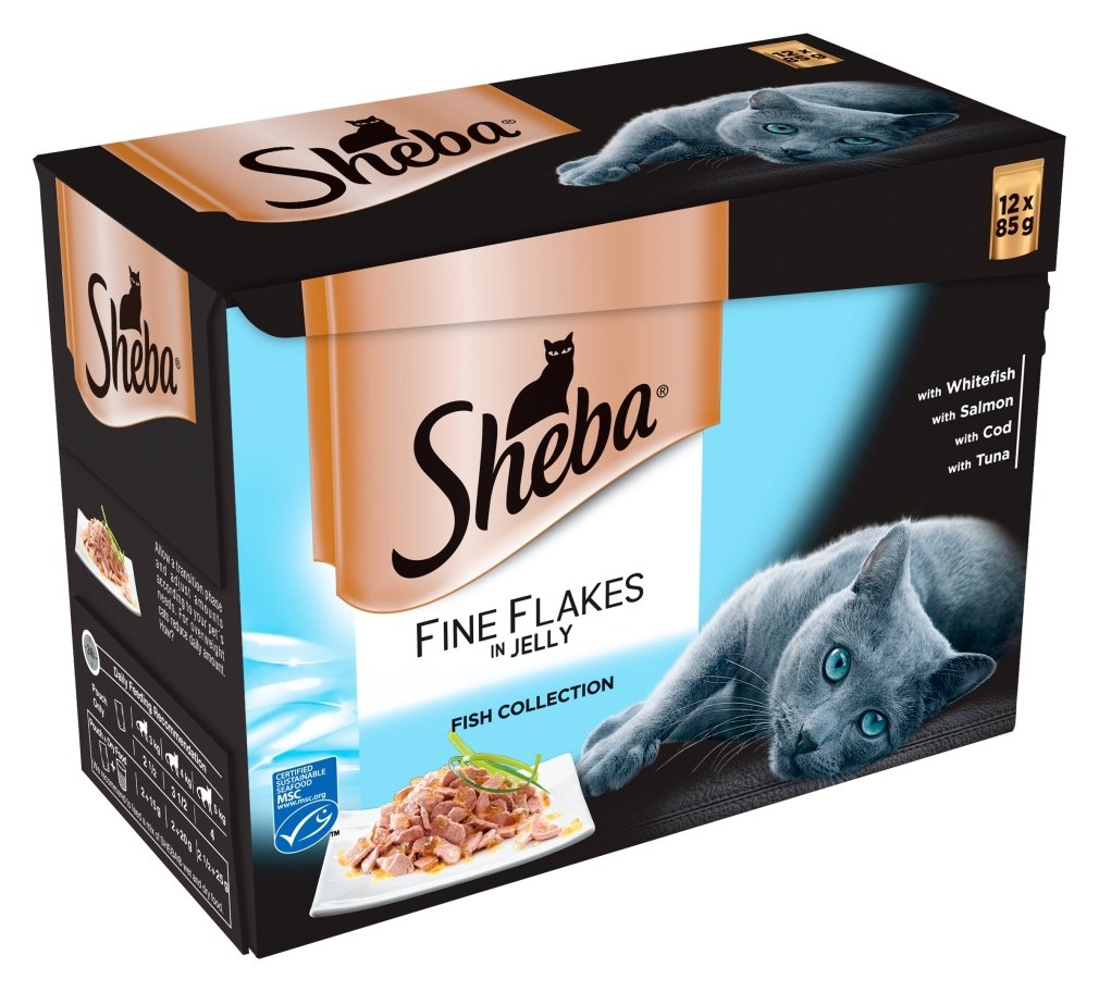 Sheba Fine Flakes Cat Food Pouches Fish in Jelly 48 Pouches Review