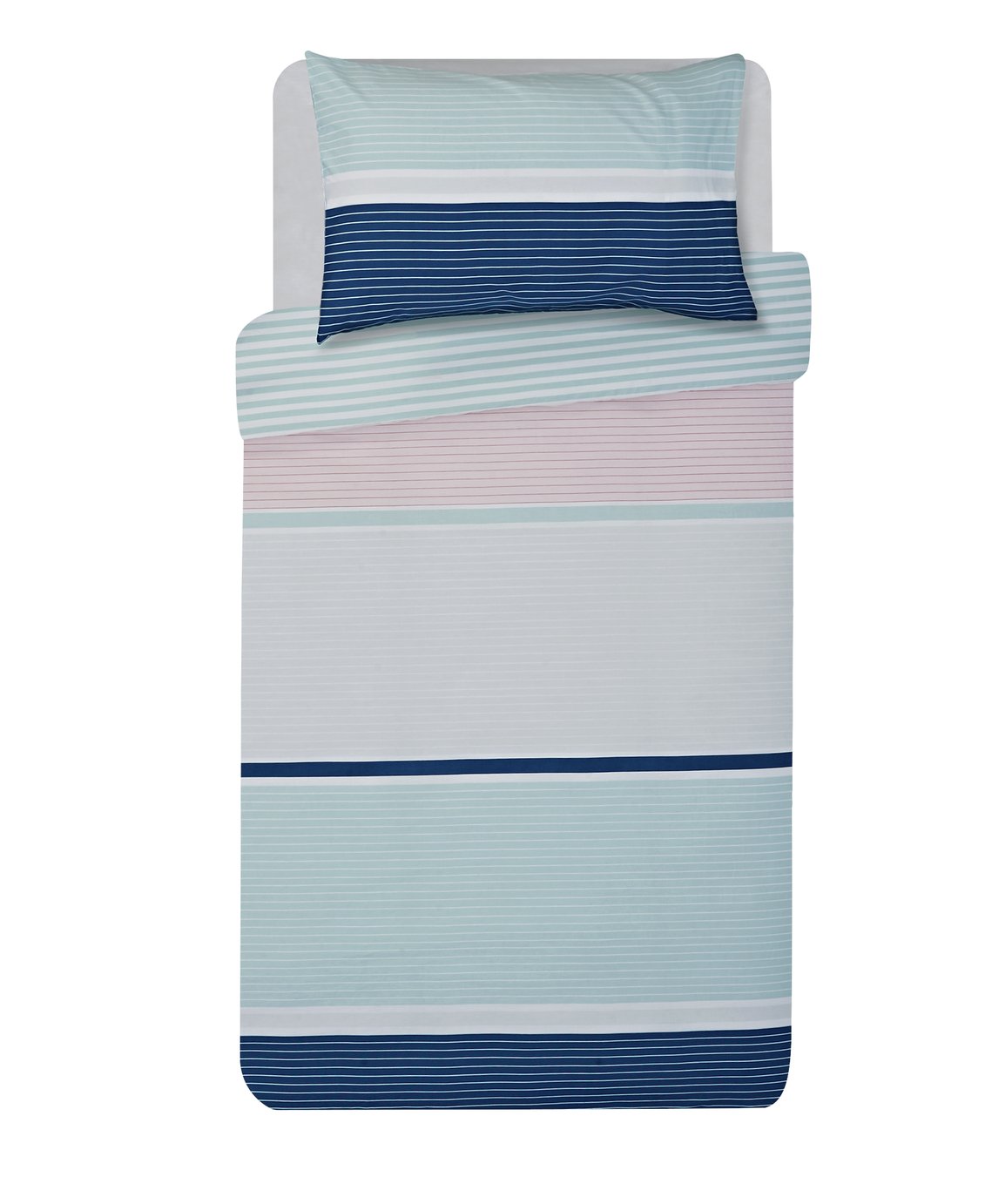 Argos Home Sanna Stripe Bedding Set - Single