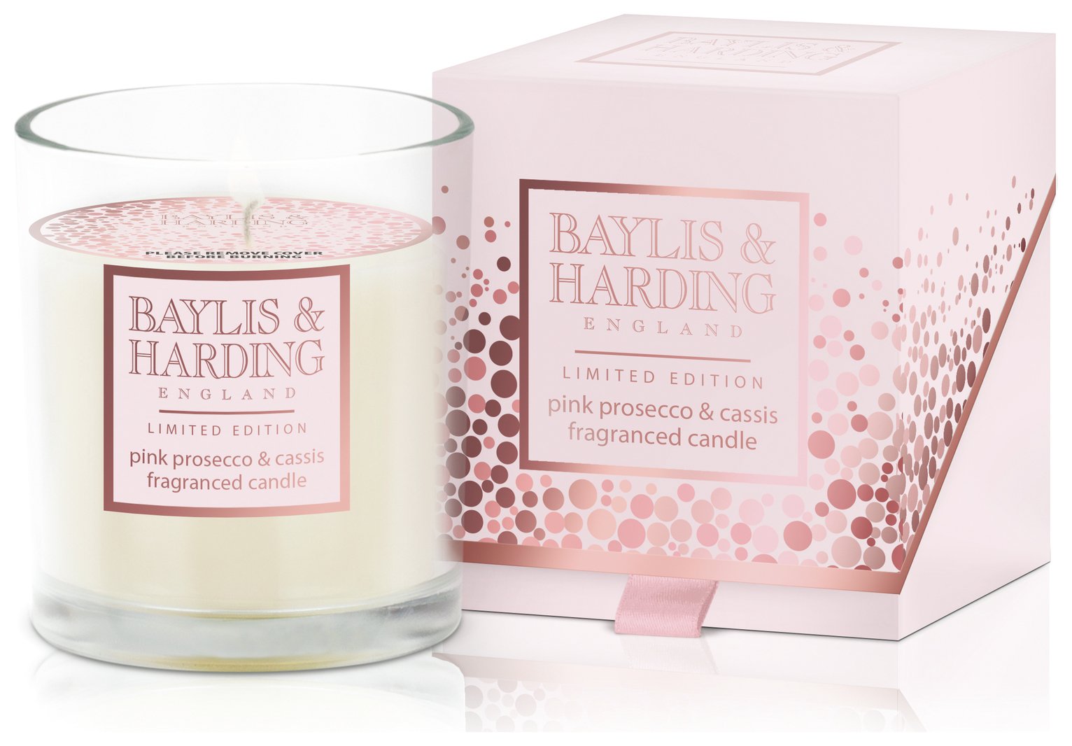 Baylis & Harding Escape Candle - Pink Prosecco & Cassis