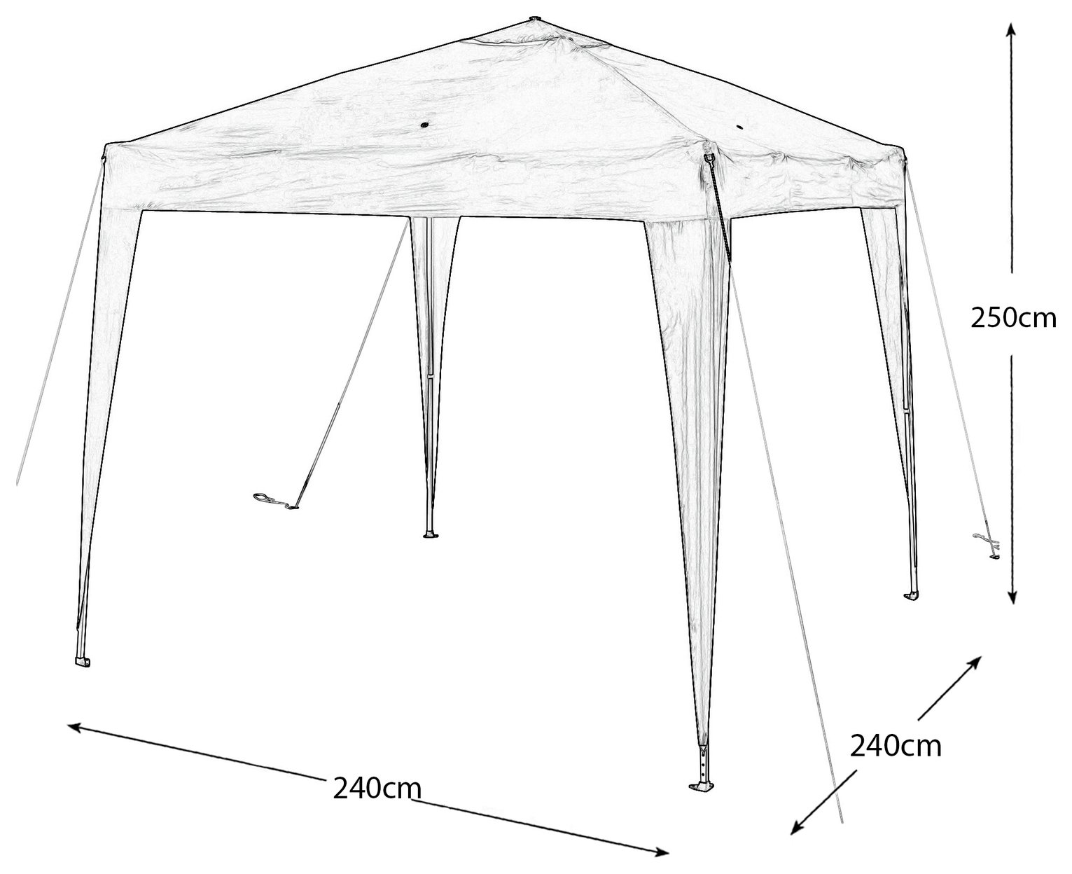 Argos Home 2.4m x 2.4m Pop Up Garden Gazebo Reviews
