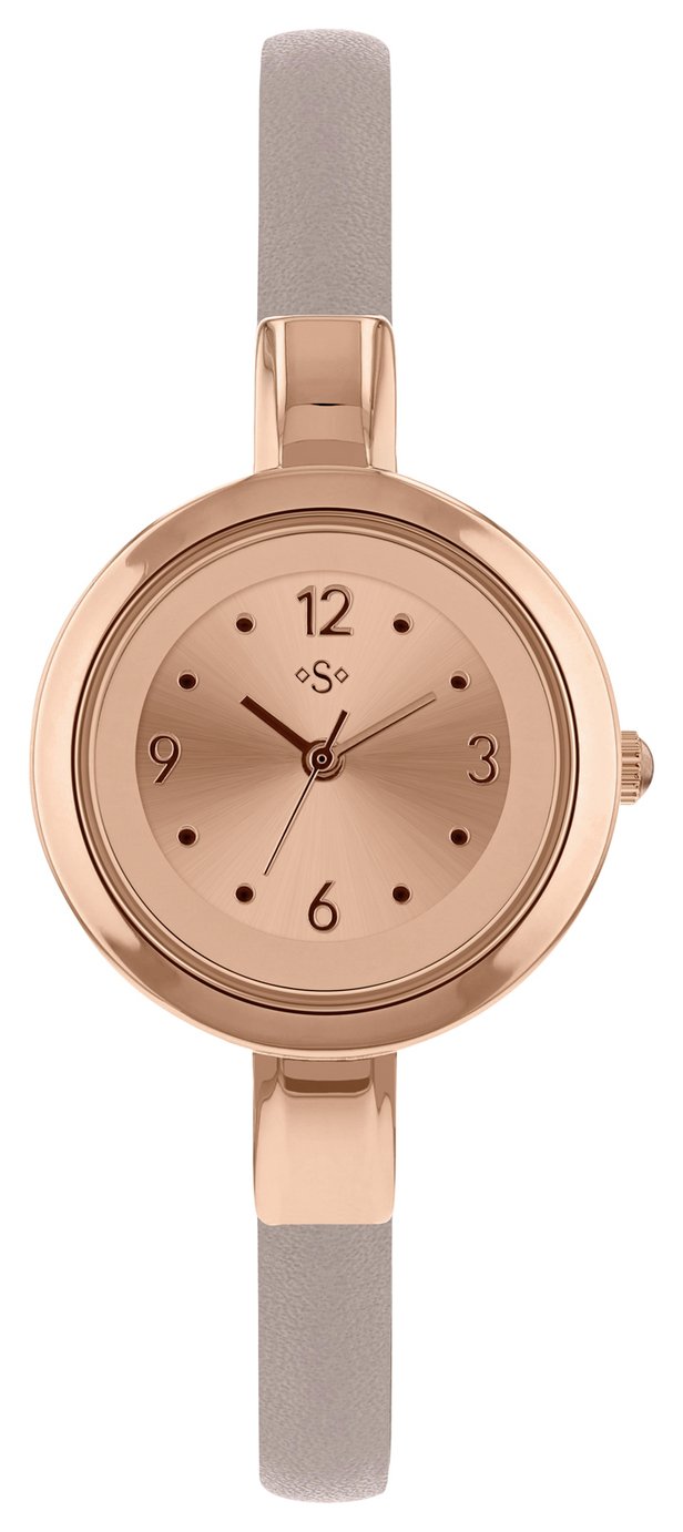 Spirit Ladies' Rose Gold Colour Dial and Mink Strap Watch