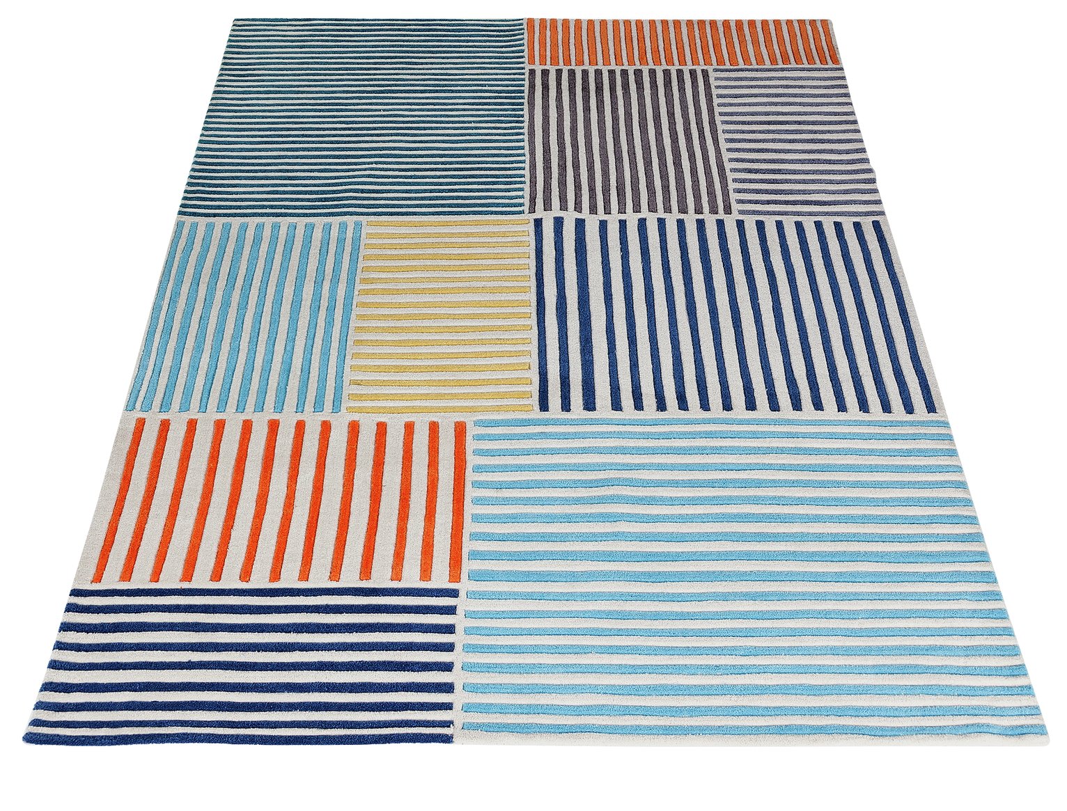 Argos Home Stripes Rug - 160x230cm - Multicoloured