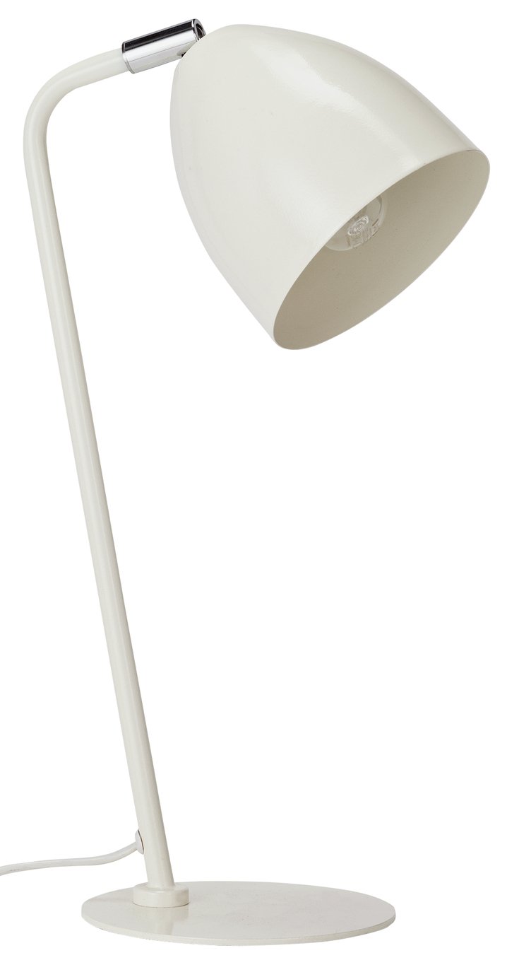 Argos Home Metal Table Lamp - Cream Pastel