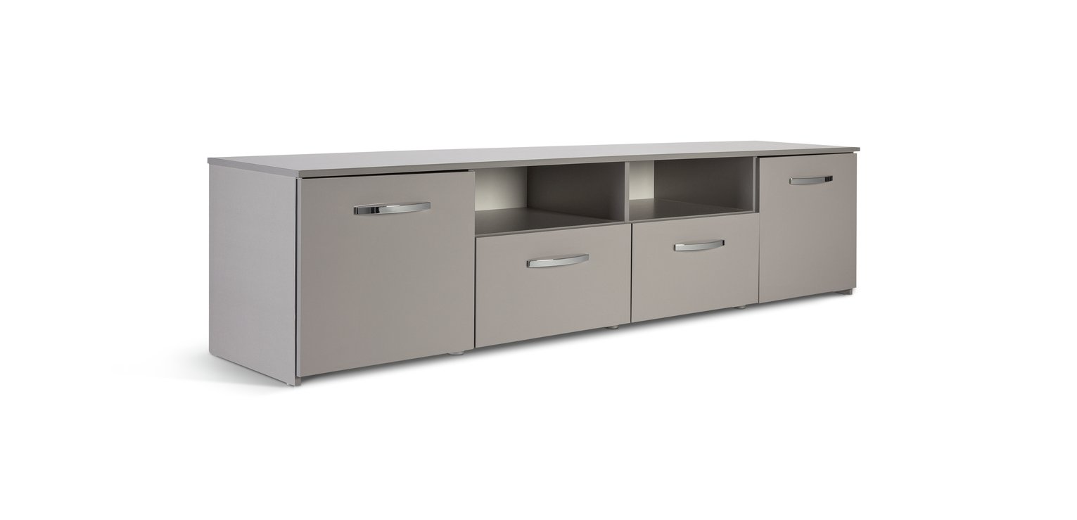 Habitat Hayward 2 Door TV Unit - Gloss Grey