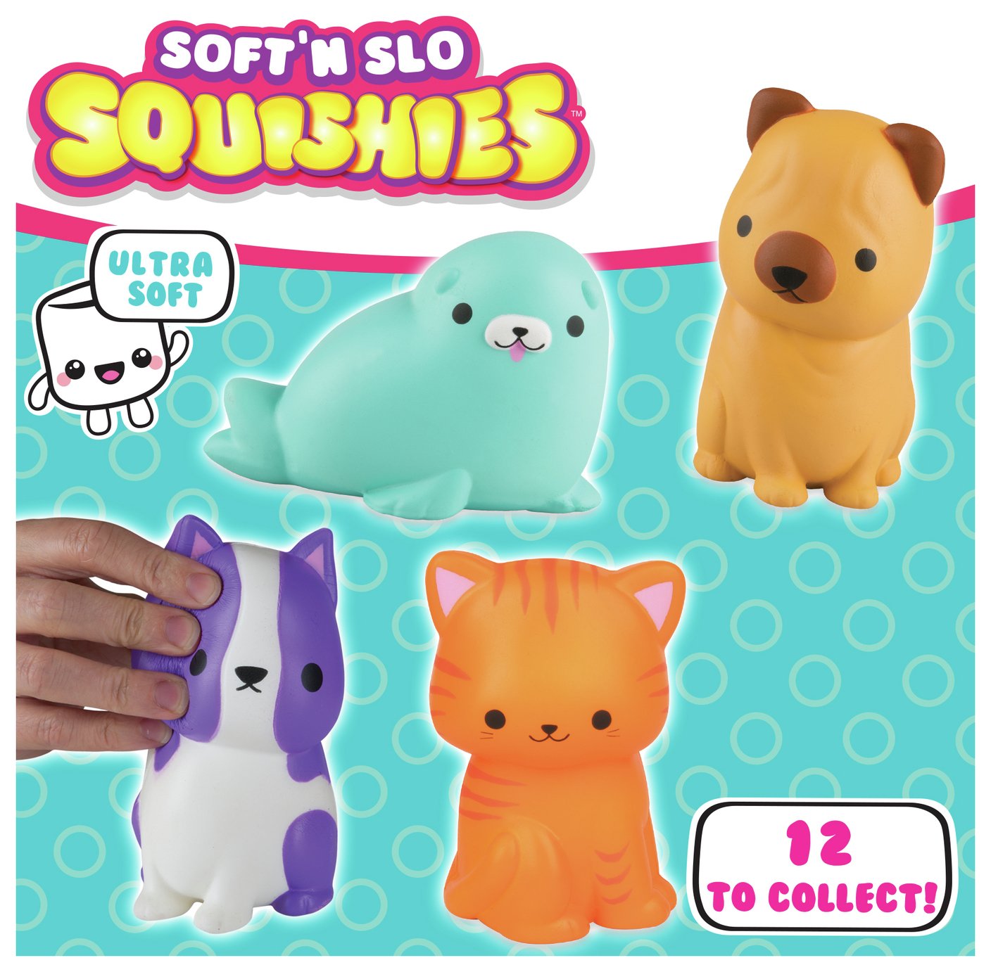 Soft 'N' Slo Squishies Animal Pals Ultra