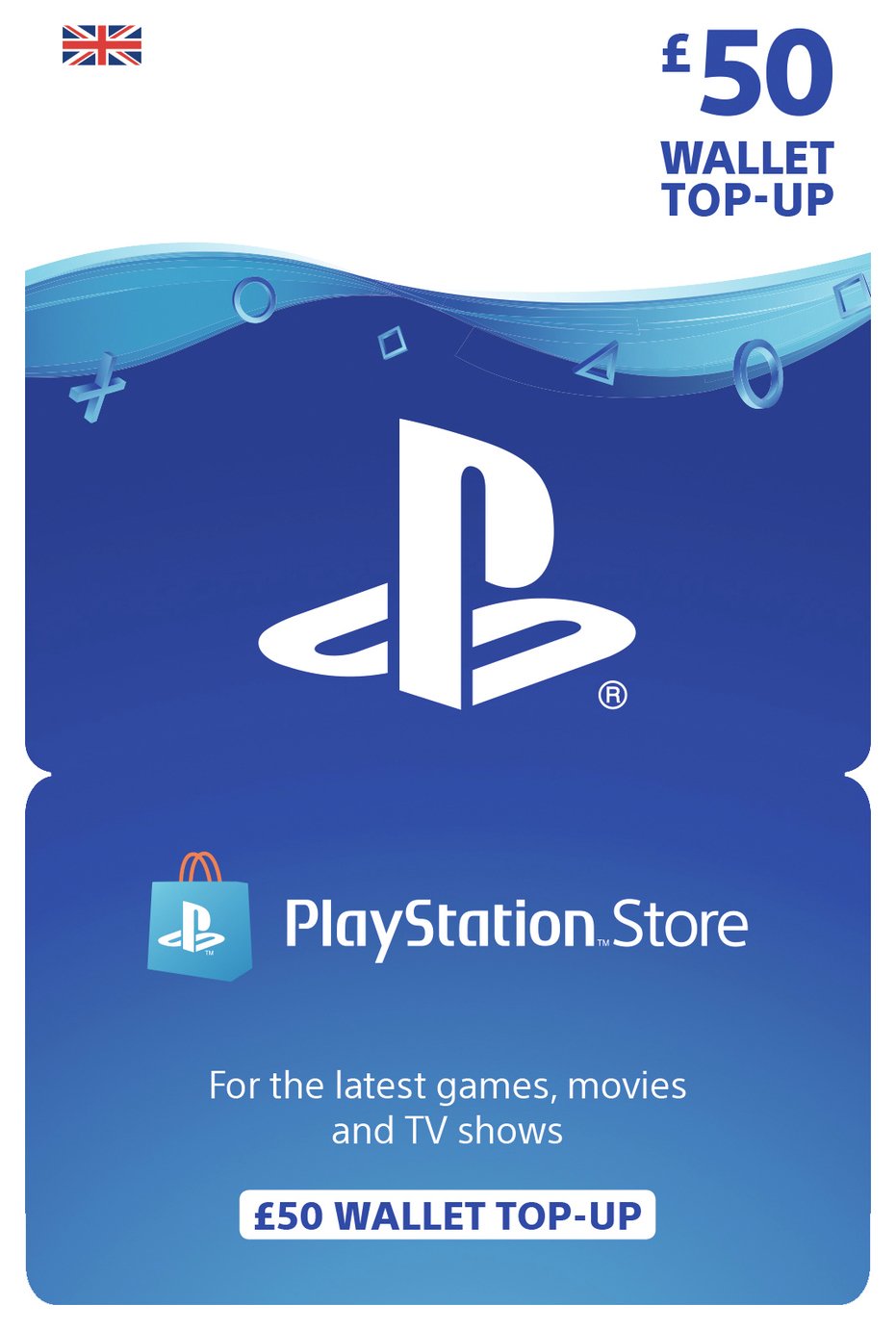 £50 PlayStation Store Wallet Top-Up