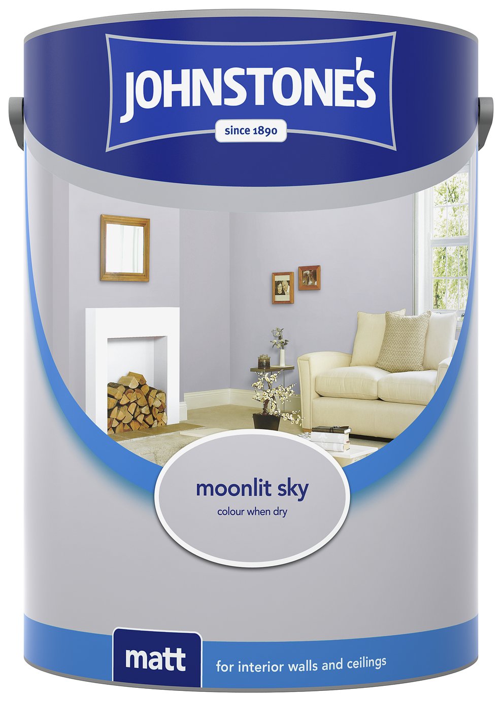 Johnstone's Matt Emulsion 5L - Moonlit Sky
