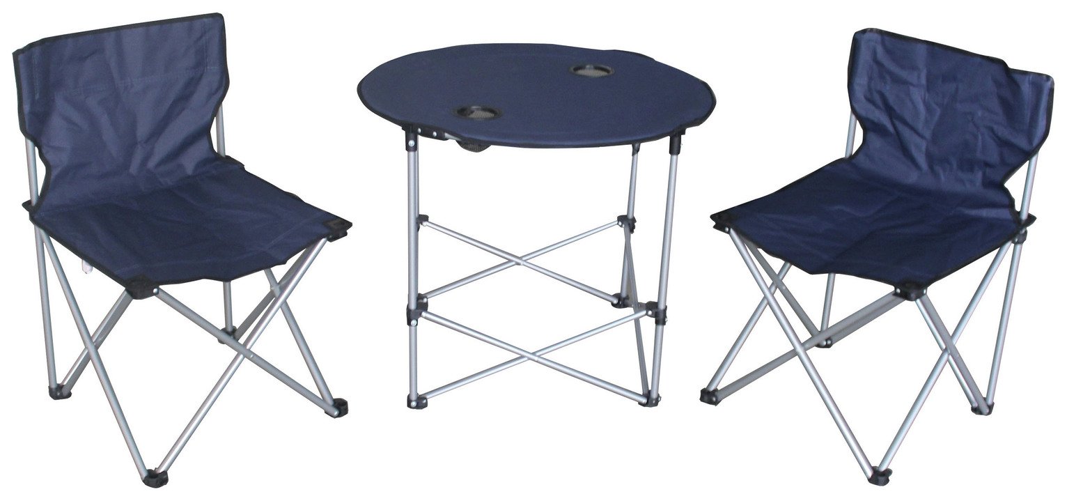 Folding Camping Table and 2 Chairs
