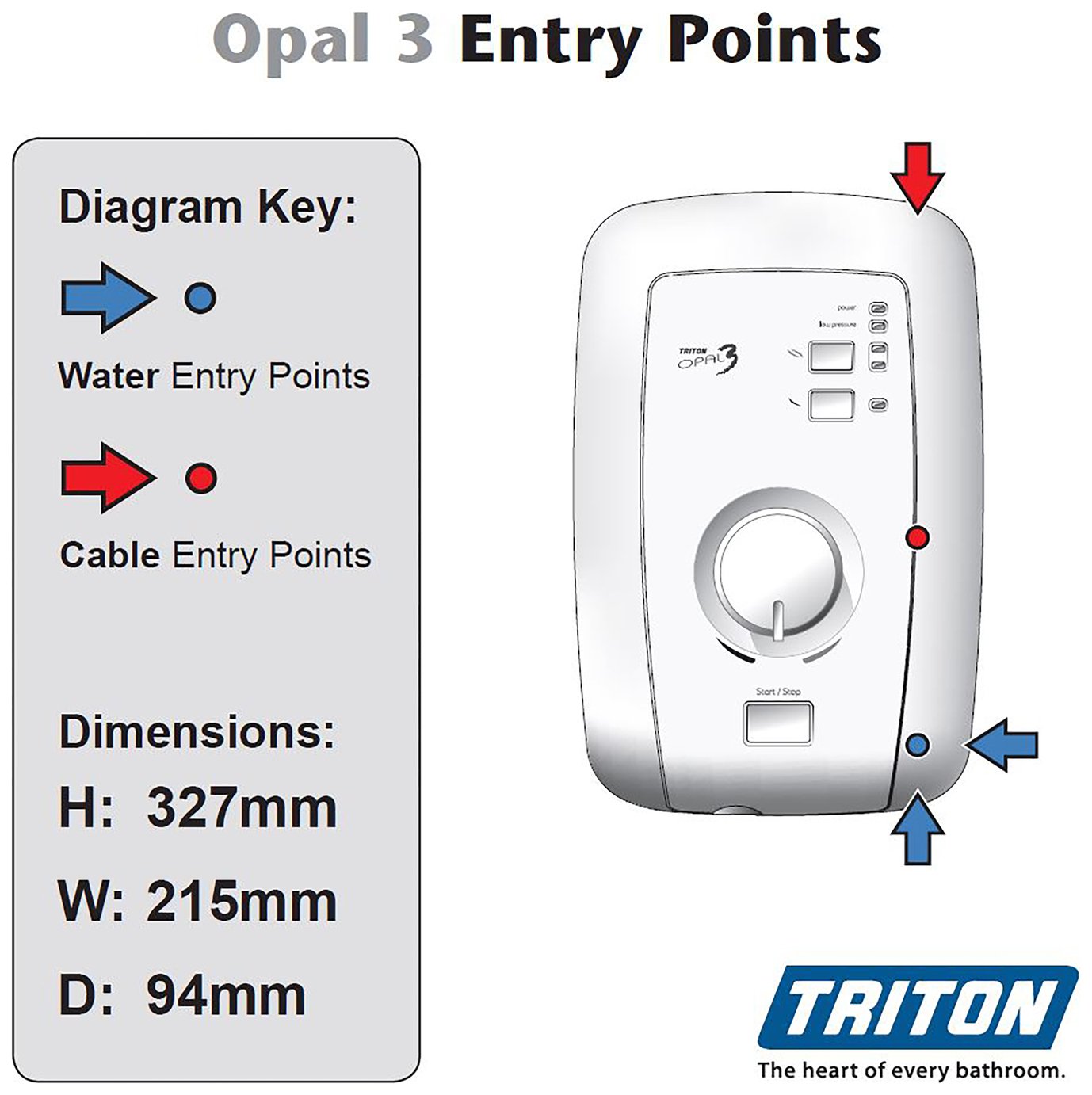 triton opal 3 9.5 kw