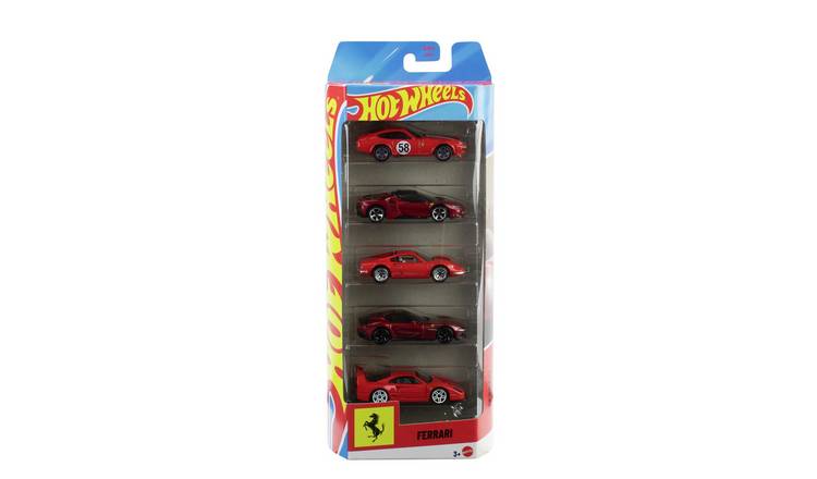Buy Hot Wheels Toy Ferrari Cars, Die-Cast 5-Pack in 1:64 Scale