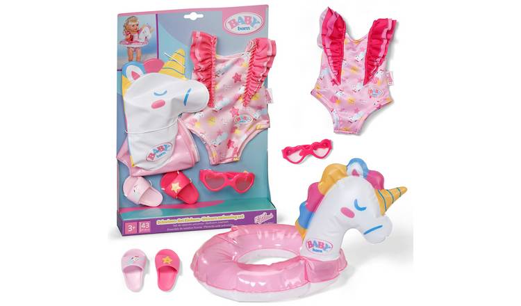 BABY born Unicorn Doll Swim Set