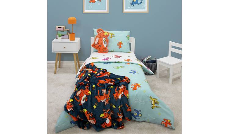 Zog Kids White & Blue Bedding Set - Toddler