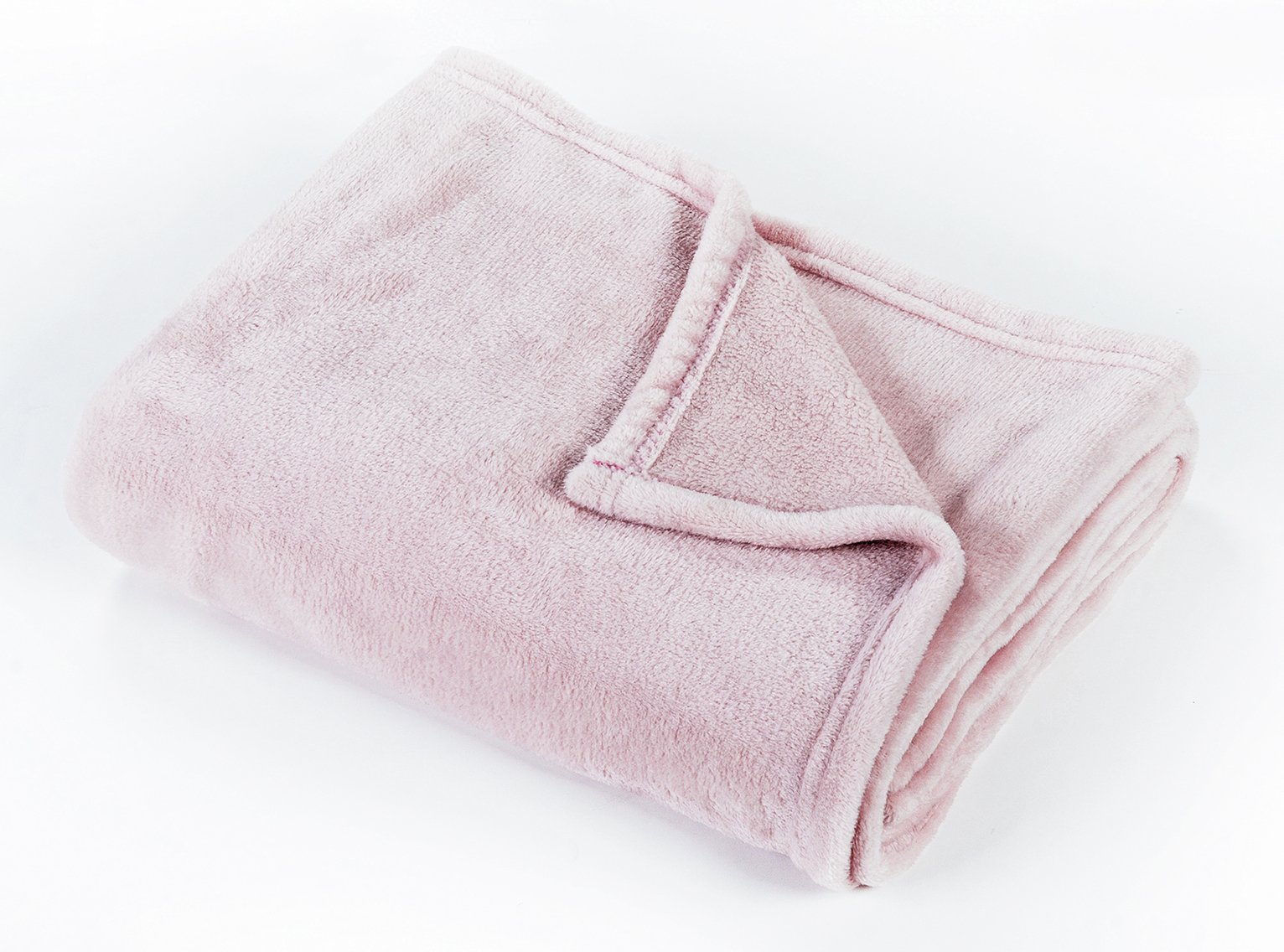 Argos Home Super Soft Fleece Throw - 150x200cm - Blush Pink
