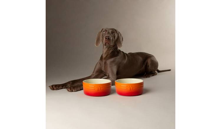 Scruffs Ceramic Dog Food and Water Bowl Set - Large