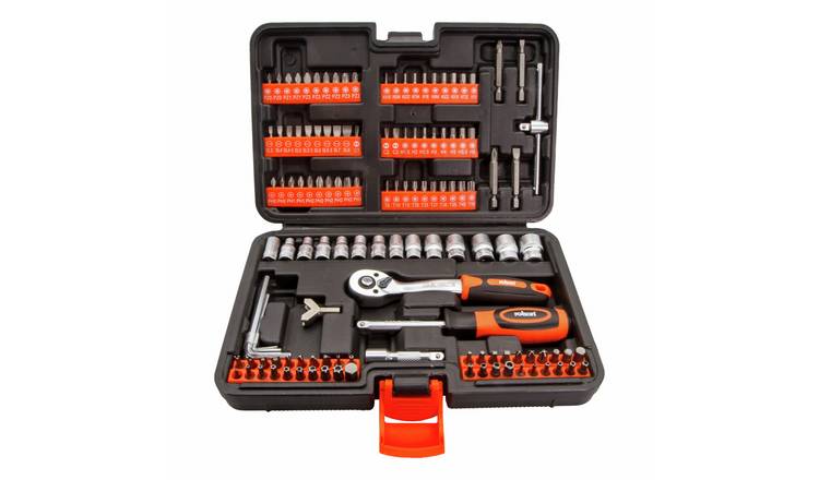 Rolson 130 Piece Quarter?Inch Drive Ratchet and Socket Set