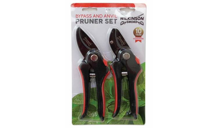 Wilkinson Sword Bypass and Anvil Pruners Twin Pack