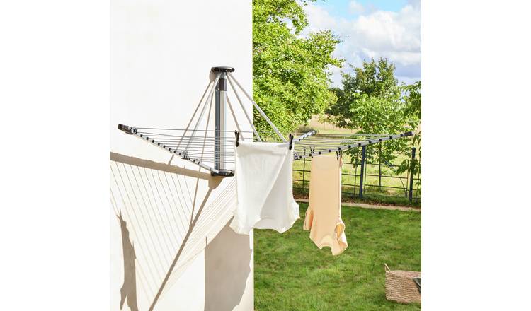 Argos Home 25m Wall Mounted Outdoor Airer