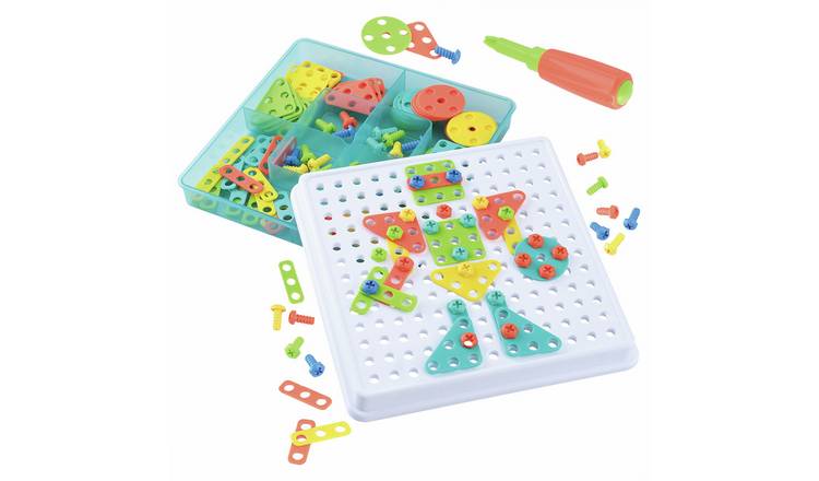 Chad Valley Create & Screw Mosaic Building Kit 