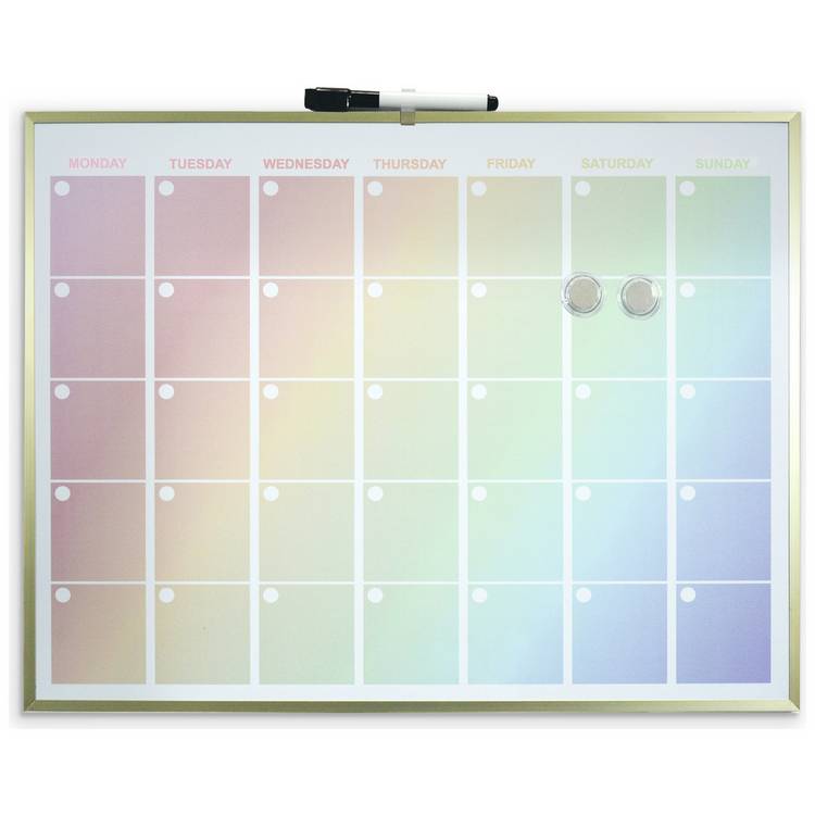 Cathedral Rainbow Magnetic Calendar Board - 43 x 58cm 0