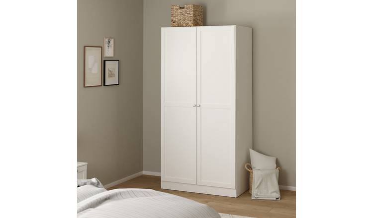 Furniture To Go Brande 2 Doors Wardrobe - White