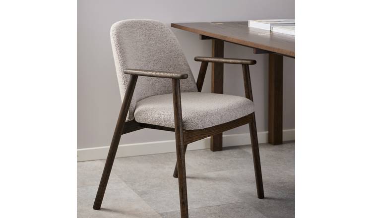 Furniture To Go Leo Pair of Fabric Dining Chairs - Beige
