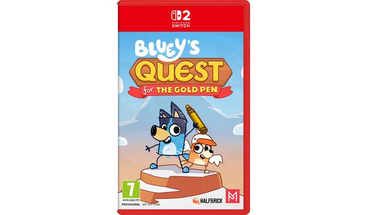 Bluey's Quest for The Gold Pen Nintendo Switch 2 Game 