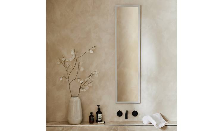 Home Essentials Grey Full Length Wall Mirror - 120x30cm