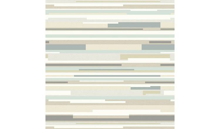 Hoopla Walls Horizontal Stripe Grey Wallpaper