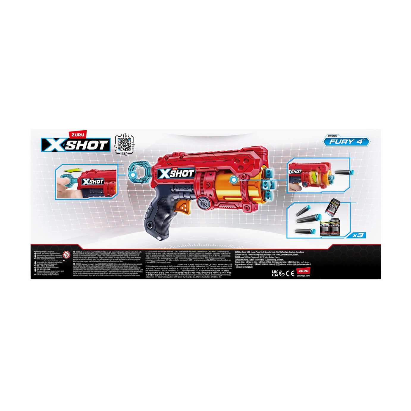 Buy Zuru XSHOT Excel Double Fury 4 Blaster Combo Pack | 2 for 15