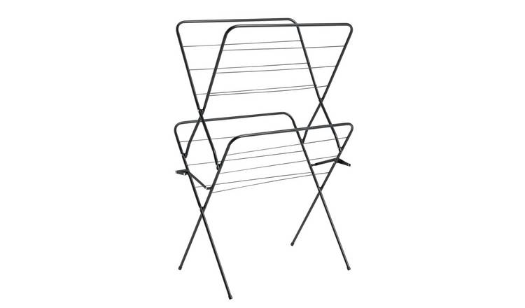 Argos Home 10m 2 Tier Indoor Airer - Black