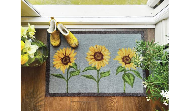 My Mat Sunflowers Short Pile Doormat - 50x75cm