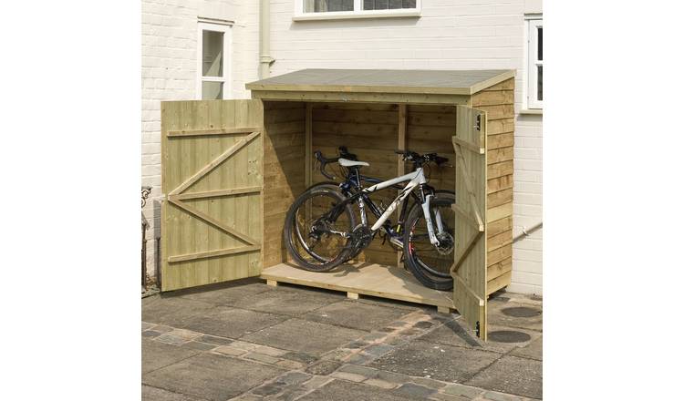 Rowlinson Overlap Wall & Bike Store Garden Storage - Brown