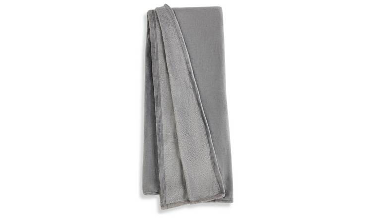 Buy Argos Home Super Soft Fleece Throw 125x150cm Flint Grey