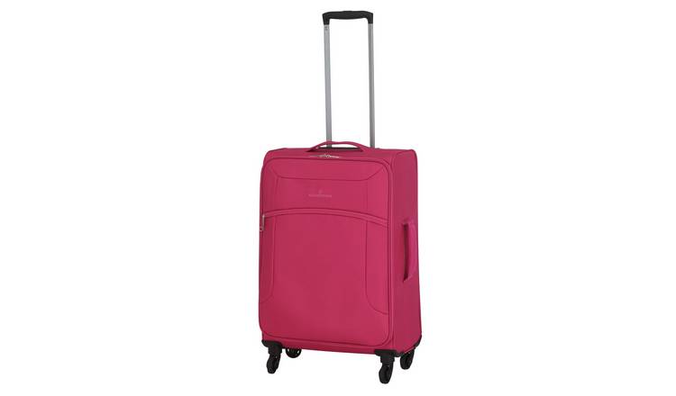 Buy Featherstone 4 Wheel Soft Medium Suitcase - Pink | Suitcases | Argos