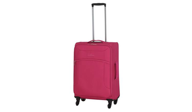 Featherstone 4 Wheel Soft Medium Suitcase - Pink