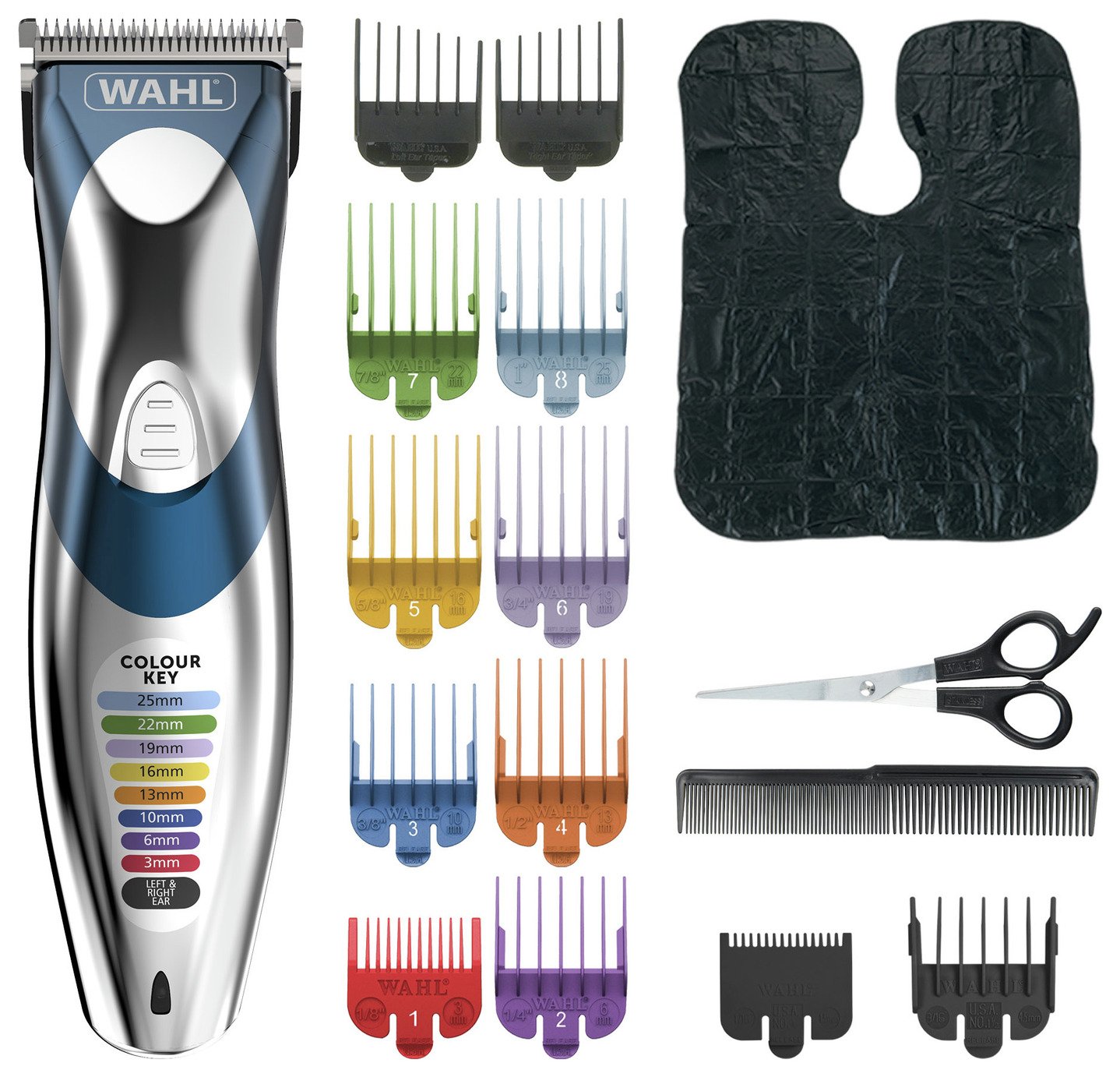 wahl colour cordless hair clippers