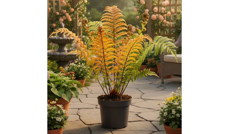Accelopack Dryopteris Jurassic Gold 60cm Green Perennial