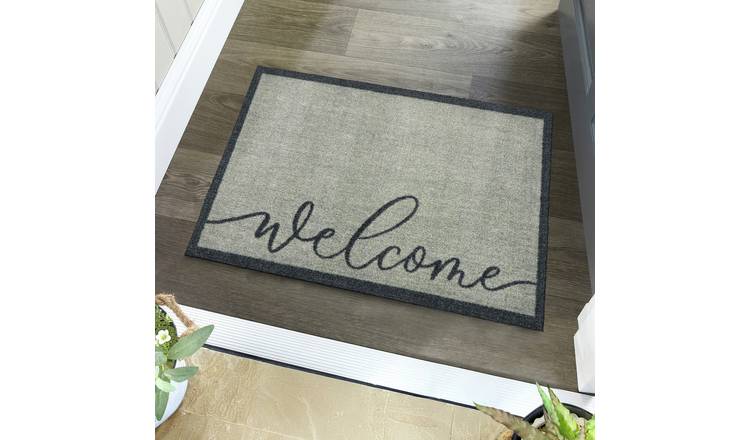 My Mat Welcome Grey Doormat - 50x75cm
