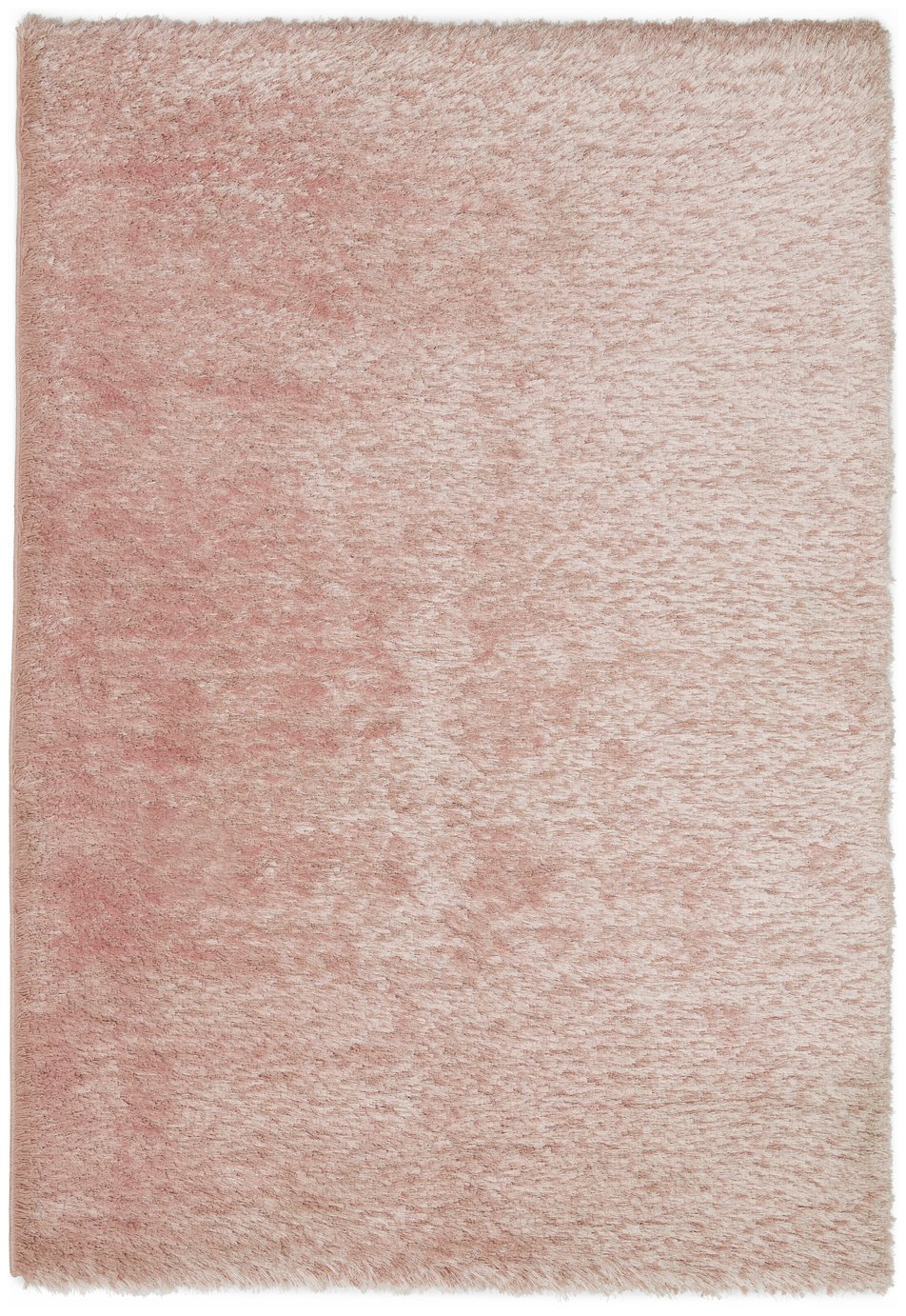  Habitat Luxury Plain Shaggy Rug - 160x230cm - Blush Pink