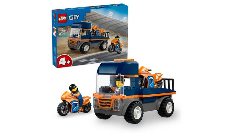LEGO City Motorcycle Transporter Flatbed Toy 60491 PREORDER